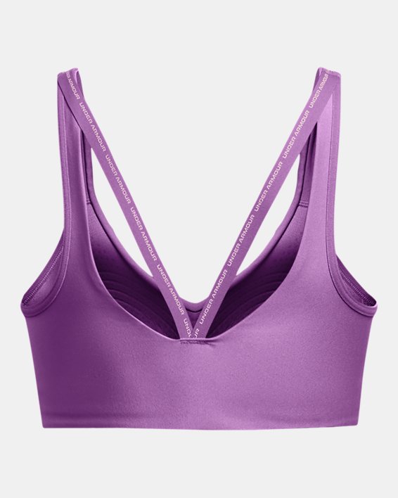 Women's UA Infinity 2.0 Low Strappy Sports Bra, Purple, pdpMainDesktop image number 5